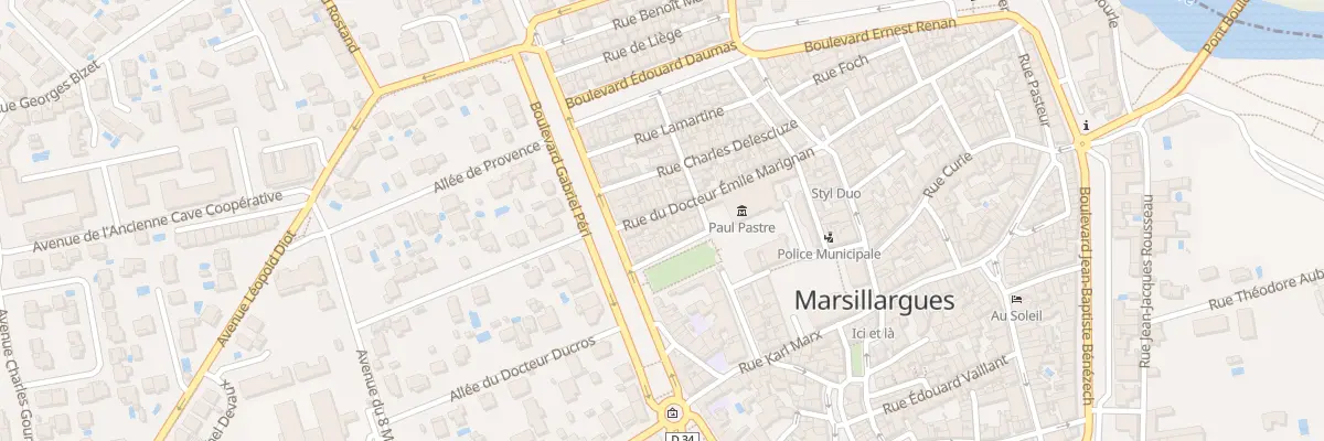 Plan du 9 Rue Docteur Emile Marignan à Marsillargues