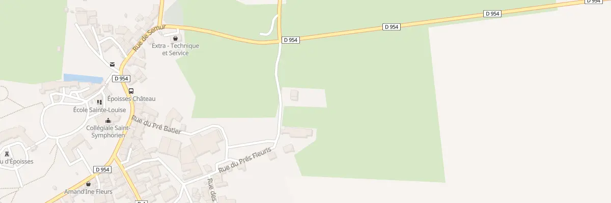 Plan du 16 Rue des Prés Fleuris à Époisses