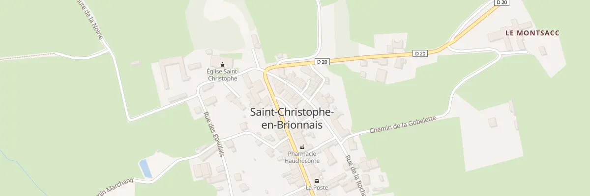 Plan du 11 Gr Grande Allee de Tenay à Saint-Christophe-en-Brionnais