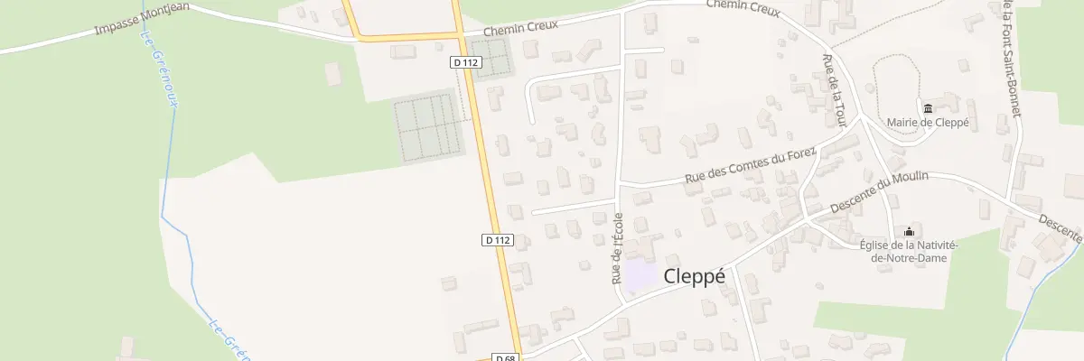 Plan du 5272 Le Bourg à Cleppé