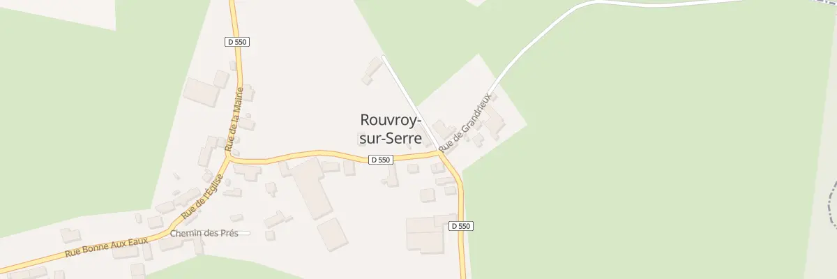 Plan du 1 Rue de la Gare à Rouvroy-sur-Serre