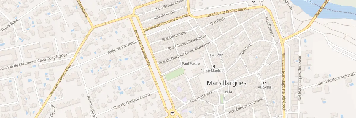 Plan du 1 Rue Docteur Emile Marignan à Marsillargues