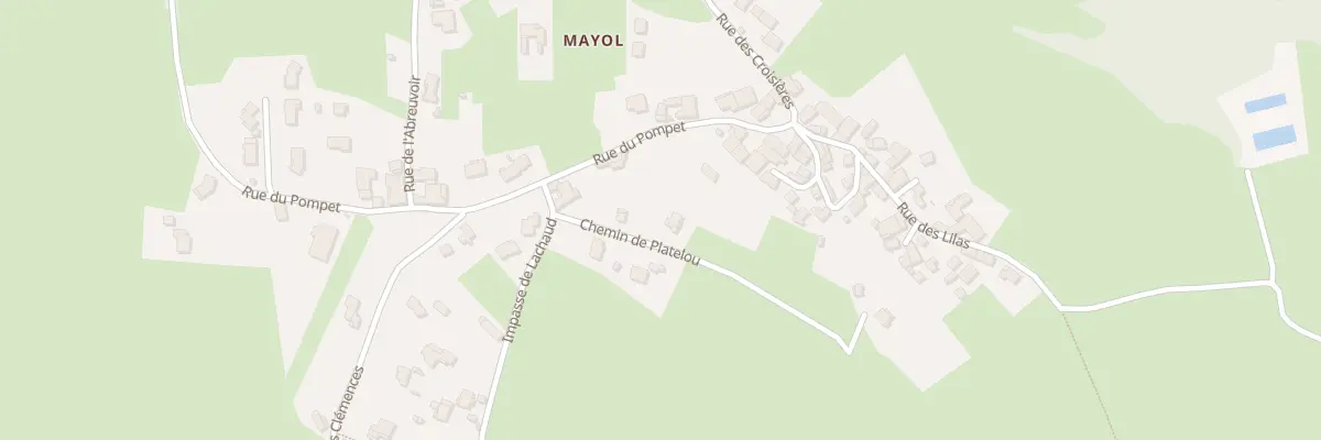 Plan du 49 Che de Platelou à Malvalette