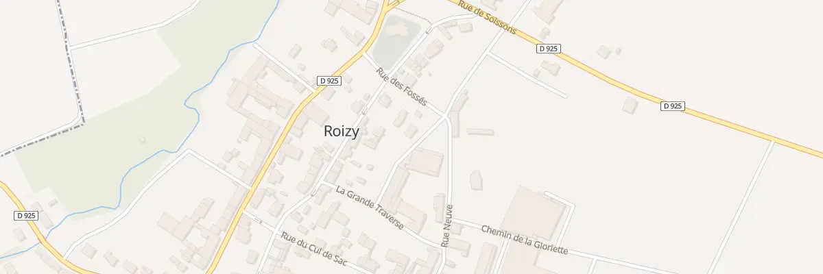 Plan du 1 Rue des Fosses à Roizy