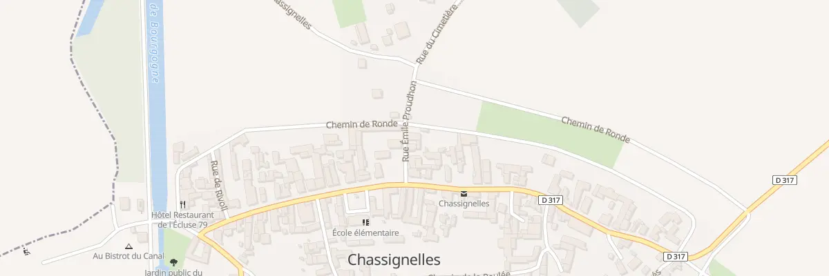 Plan du 14 Rue Emile Proudhon à Chassignelles