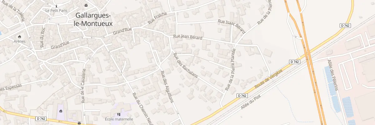 Plan du 2 Rue des Rachalans à Gallargues-le-Montueux