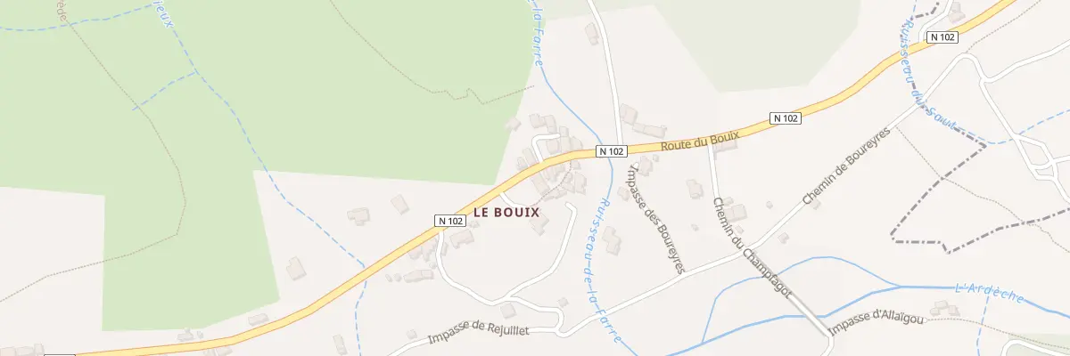 Plan du 5168 Le Bouix à Barnas