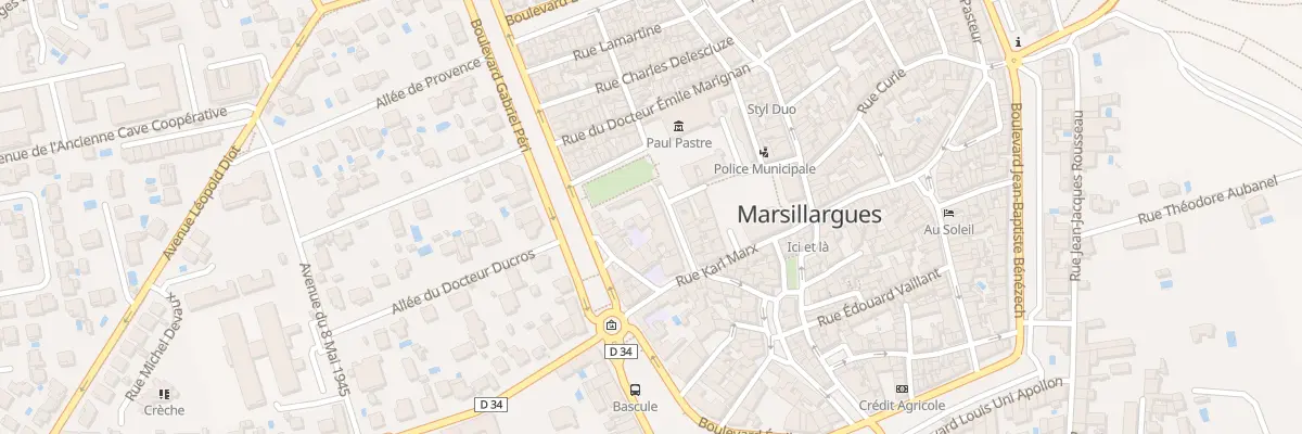 Plan du 6 Rue Anatole France à Marsillargues