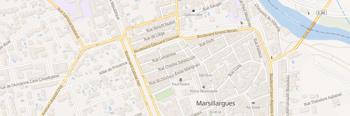 Plan du 7 Rue Lamartine à Marsillargues