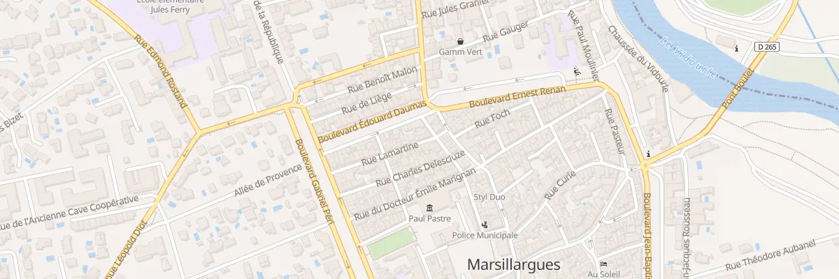 Plan du 8 Rue Lamartine à Marsillargues
