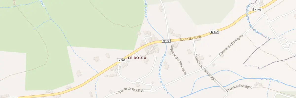 Plan du 5170 Le Bouix à Barnas