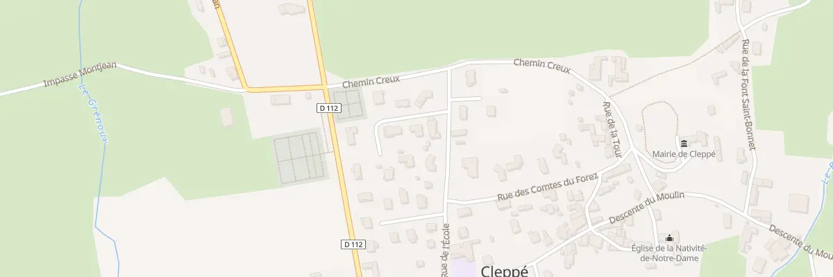 Plan du 35 Imp des Acacias à Cleppé