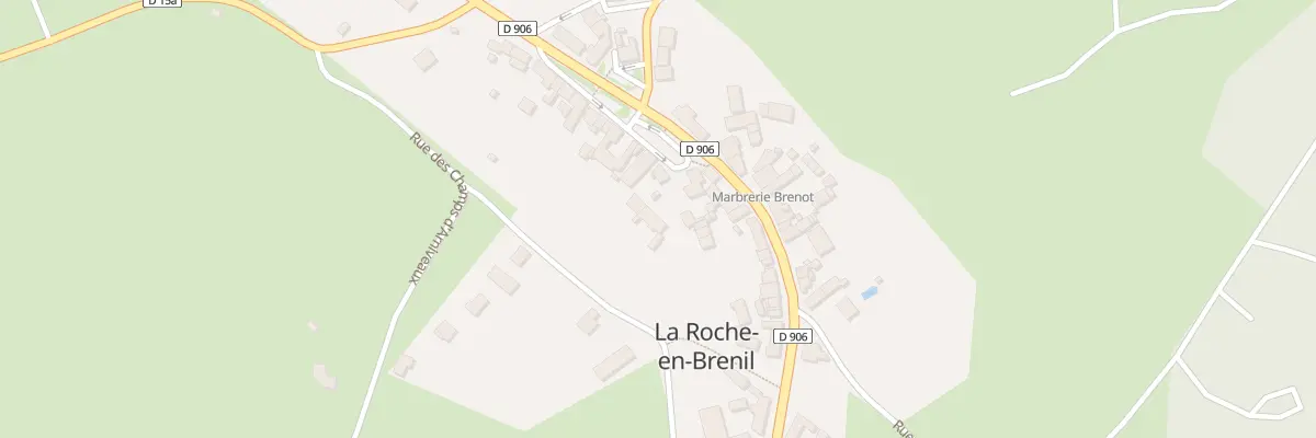 Plan du 5202 La Roche en Brenil à La Roche-en-Brenil