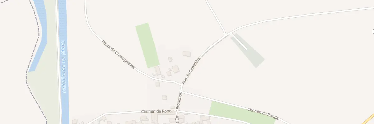 Plan du 1 Rue du Cimetière à Chassignelles
