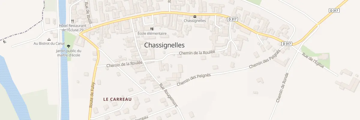 Plan du 11 Che de la Roulee à Chassignelles
