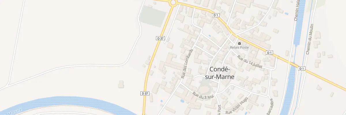 Plan du 20 Rue des Lombards à Condé-sur-Marne