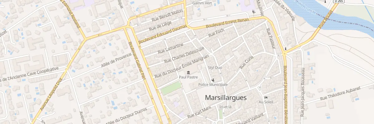 Plan du 12 Rue Docteur Emile Marignan à Marsillargues