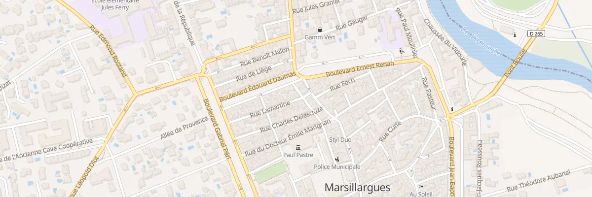 Plan du 6 Rue Lamartine à Marsillargues