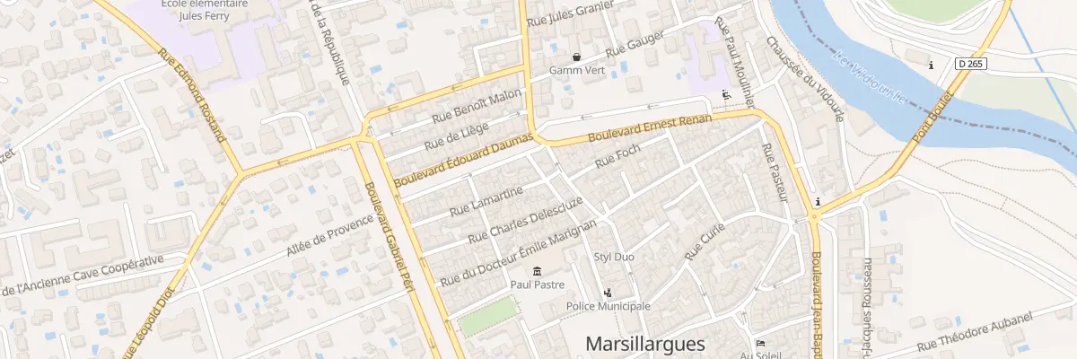 Plan du 4 Rue Lamartine à Marsillargues