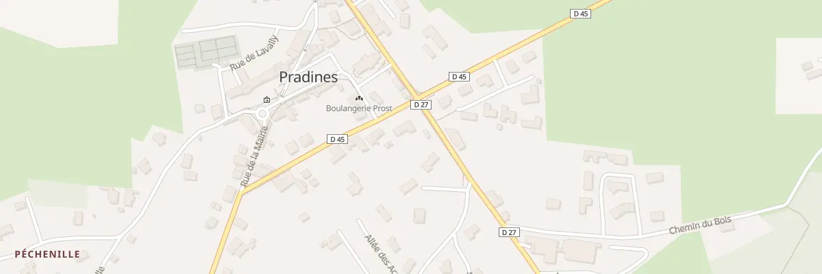 Plan du 186 Rue du Marronnier à Pradines