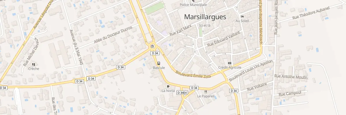 Plan du 3B Bd Emile Zola à Marsillargues