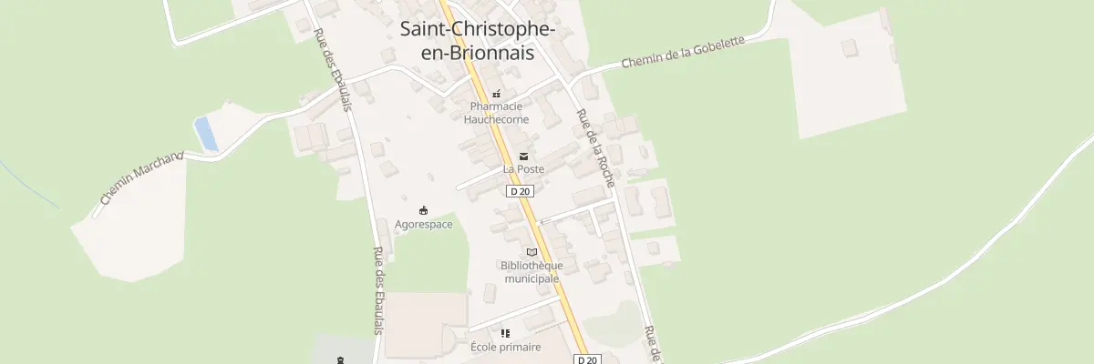 Plan du 45 Gr Grande Allee de Tenay à Saint-Christophe-en-Brionnais