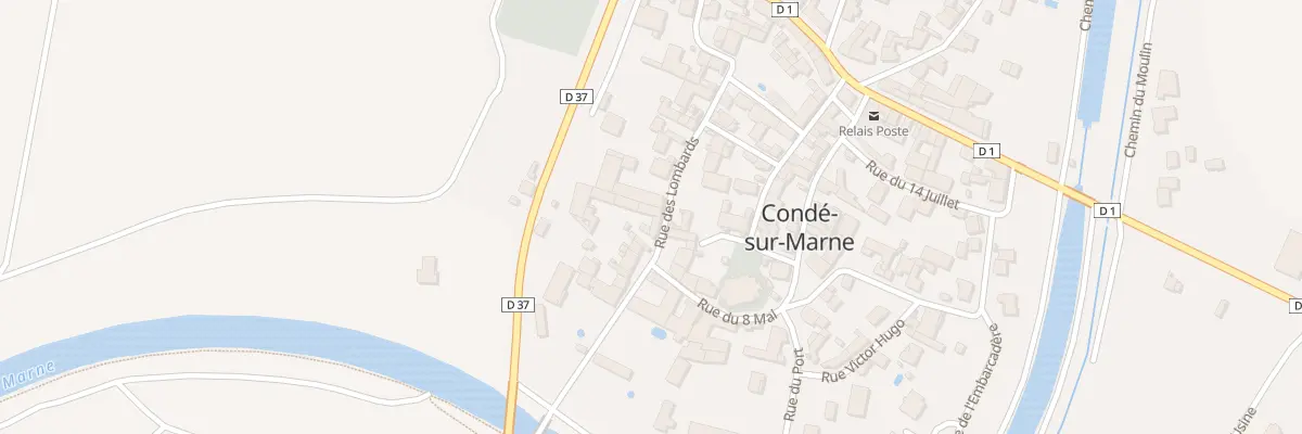 Plan du 22 Rue des Lombards à Condé-sur-Marne