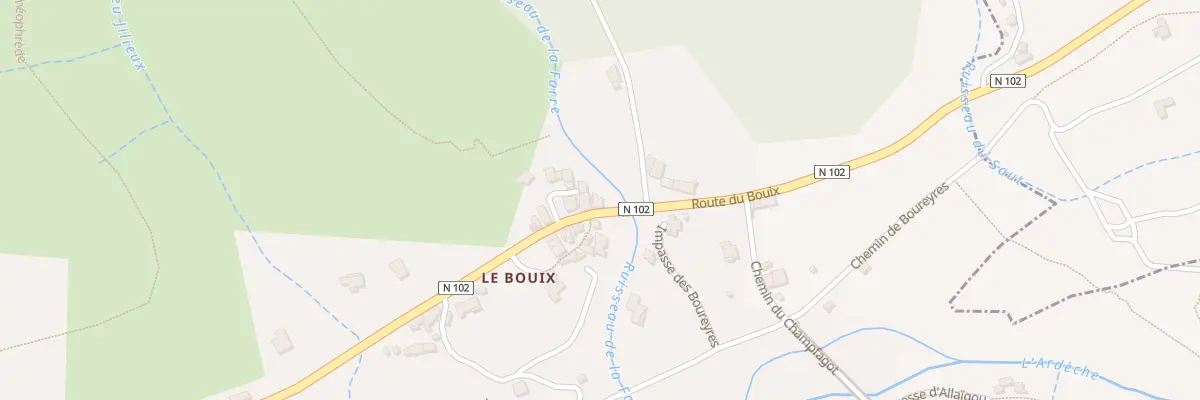 Plan du 825 Rte du Bouix à Barnas