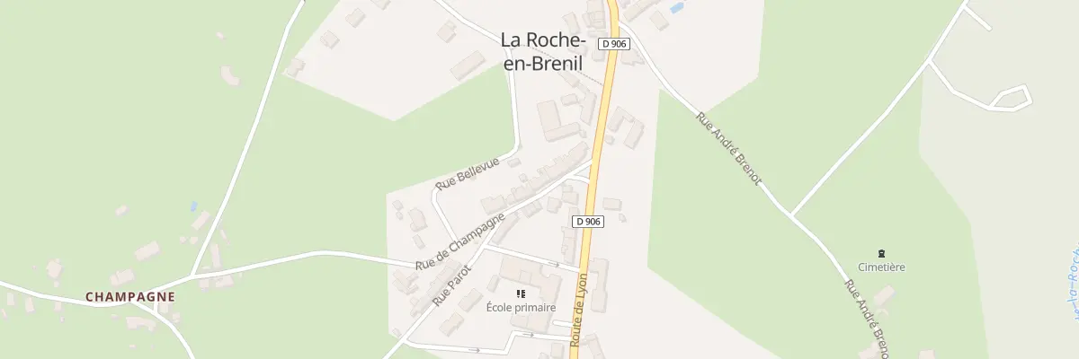 Plan du 5240 La Roche en Brenil à La Roche-en-Brenil