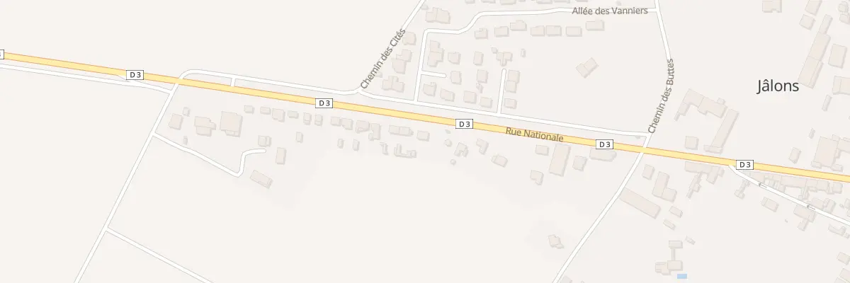 Plan du 85 Rue Nationale à Jâlons
