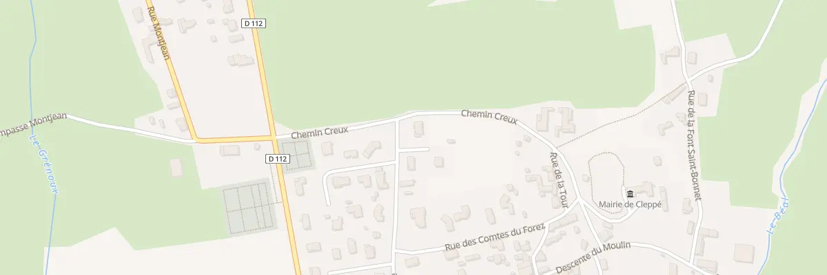 Plan du 264 Rue de l’Ecole à Cleppé