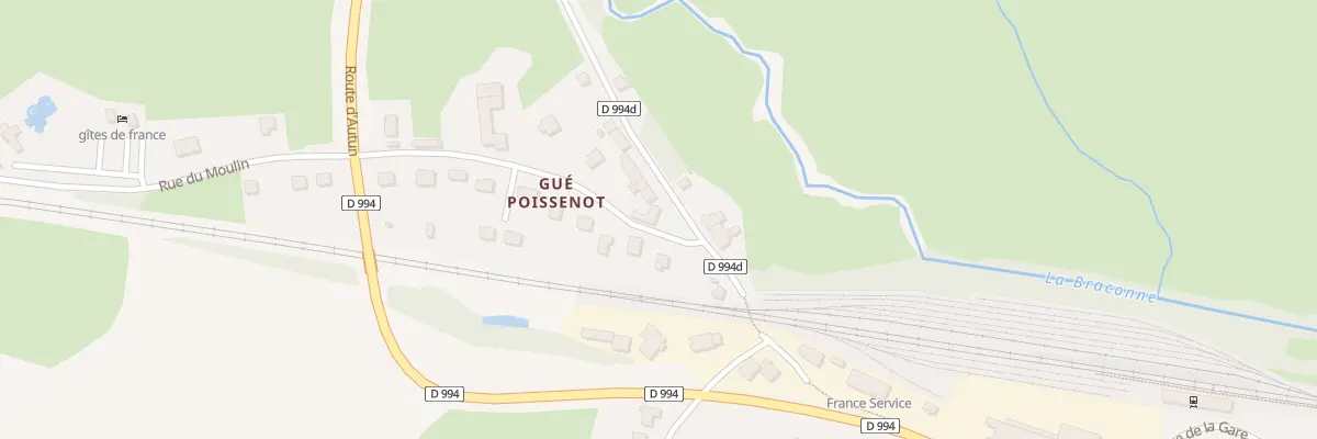 Plan du 3 Rue du Gué Poissenot à Étang-sur-Arroux