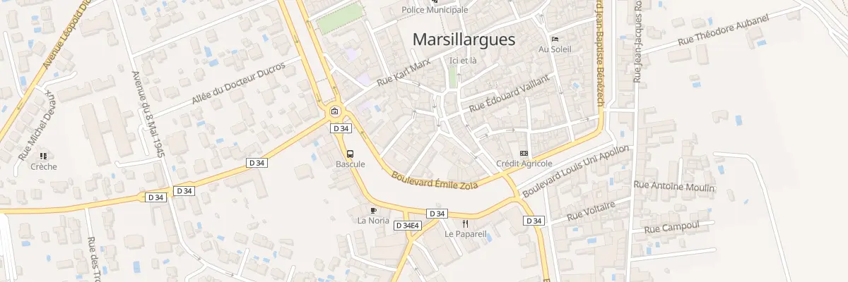 Plan du 2 Rue des Ecoles à Marsillargues