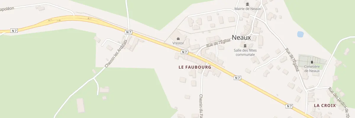 Plan du 1297 Rte Nationale 7 à Neaux