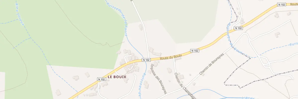 Plan du 40 Rte de Lafarre à Barnas