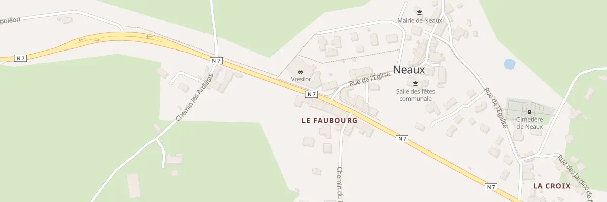 Plan du 1277B Rte Nationale 7 à Neaux