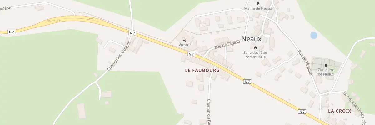 Plan du 1277 Rte Nationale 7 à Neaux
