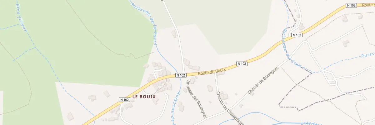 Plan du 875 Rte du Bouix à Barnas