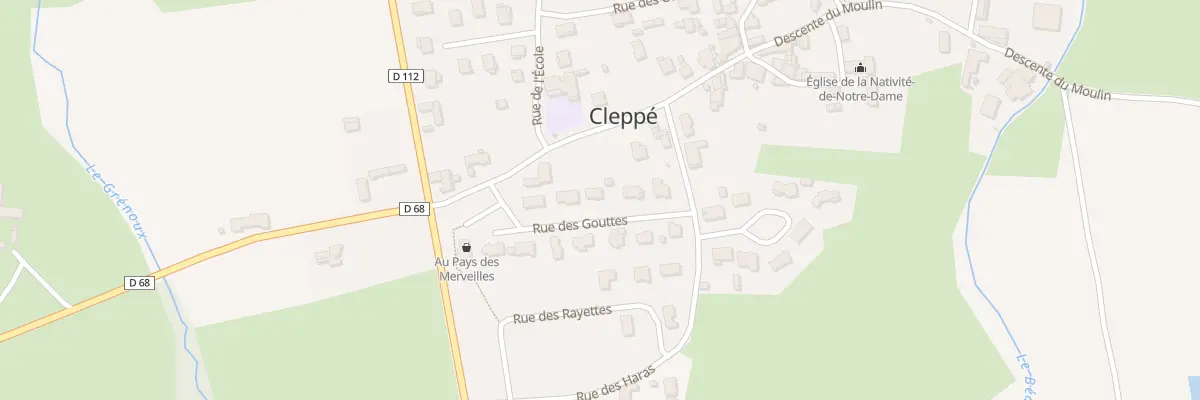 Plan du 105 Rue des Gouttes à Cleppé