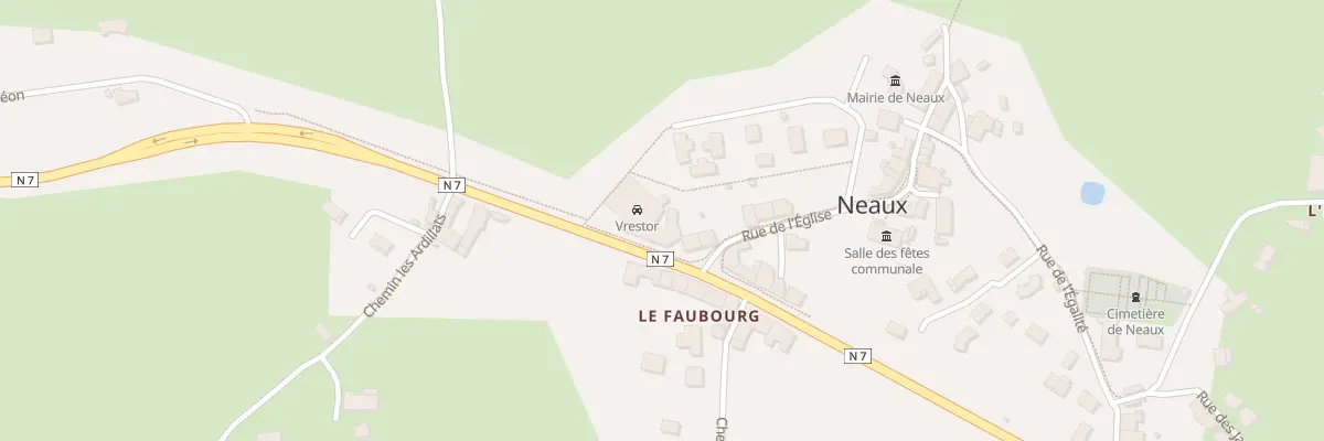 Plan du 1266 Rte Nationale 7 à Neaux