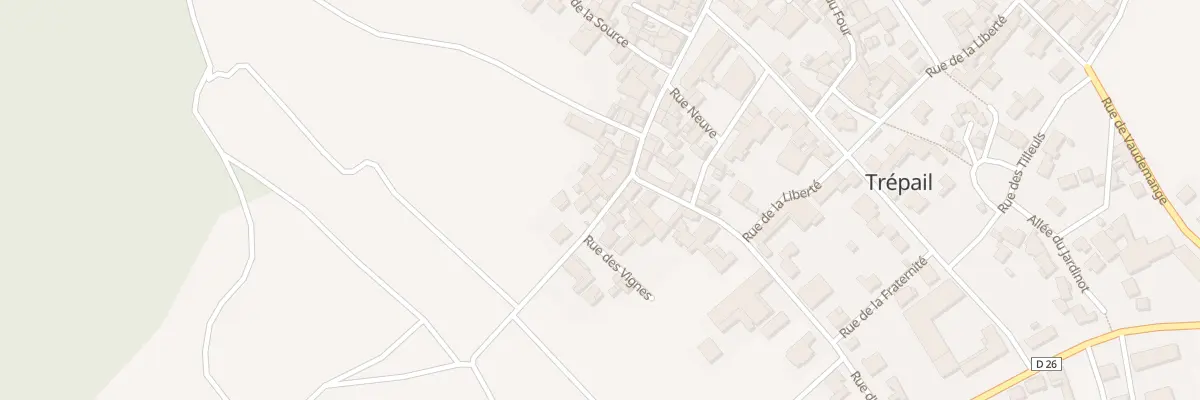 Plan du 4 Rue de Louvois à Trépail