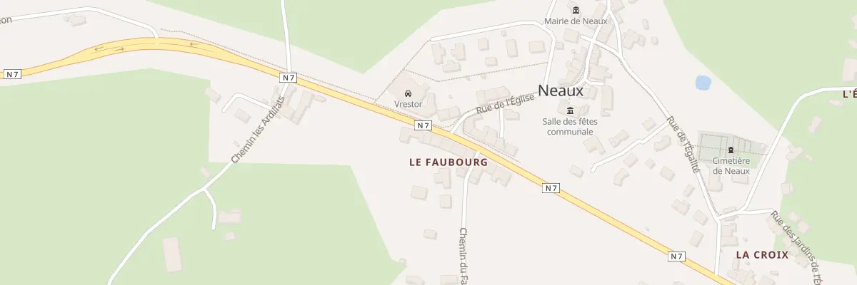 Plan du 1257 Rte Nationale 7 à Neaux