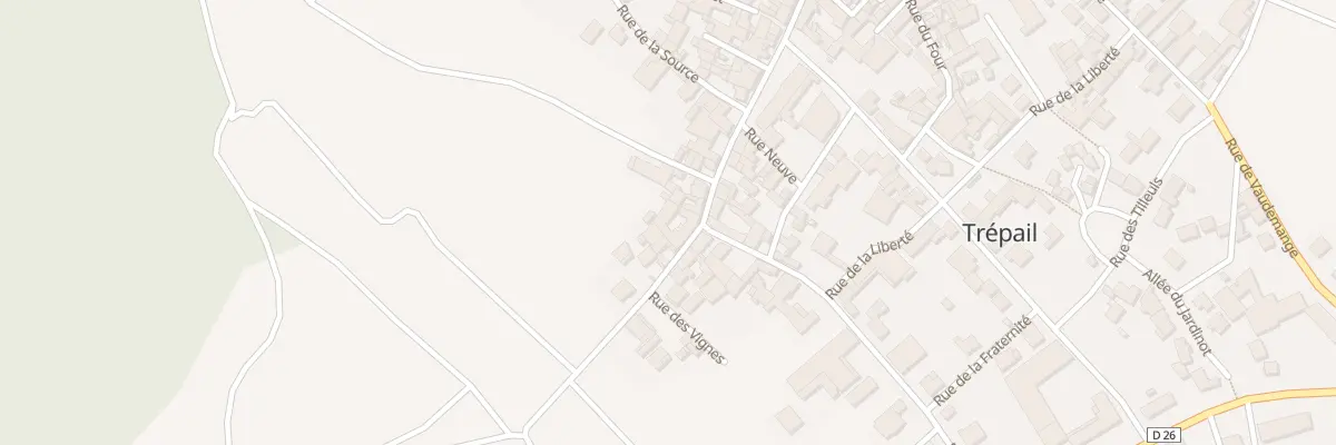 Plan du 2B Rue de Louvois à Trépail
