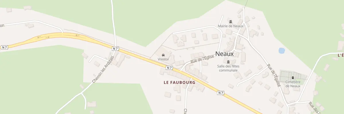 Plan du 1266 Rte Nationale 7 à Neaux