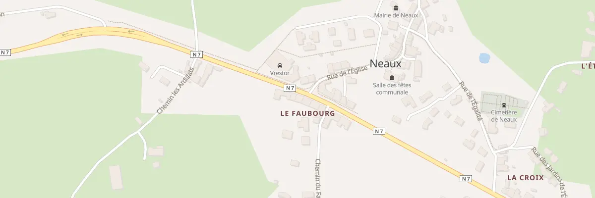 Plan du 1257 Rte Nationale 7 à Neaux