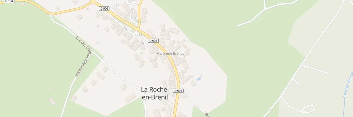 Plan du 5231 La Roche en Brenil à La Roche-en-Brenil