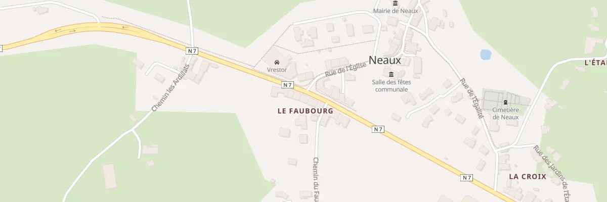Plan du 1241 Rte Nationale 7 à Neaux