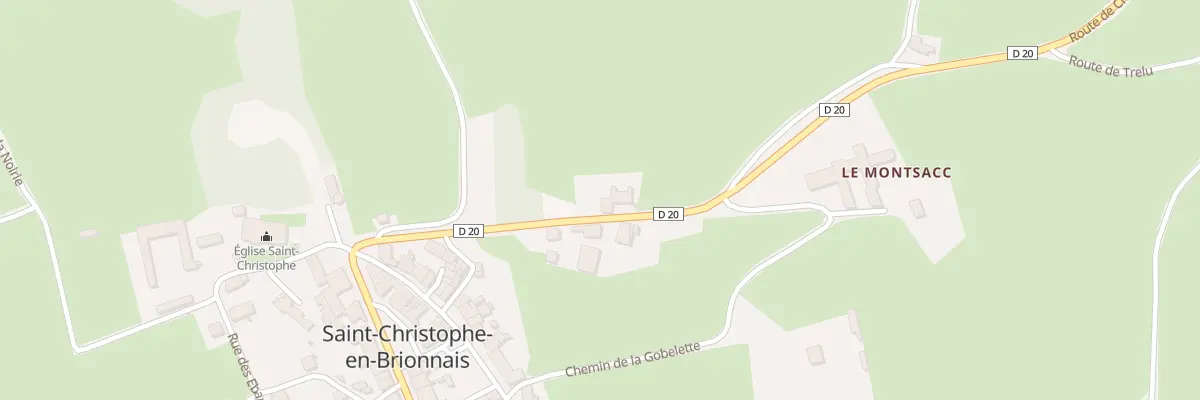 Plan du 1 Rte de Charolles à Saint-Christophe-en-Brionnais