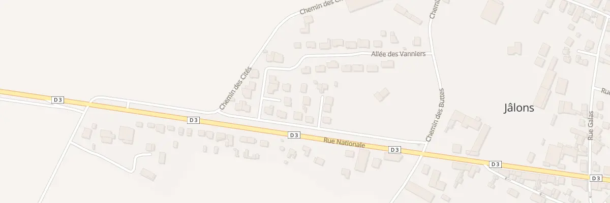 Plan du 1 Le Grand Chemin à Jâlons