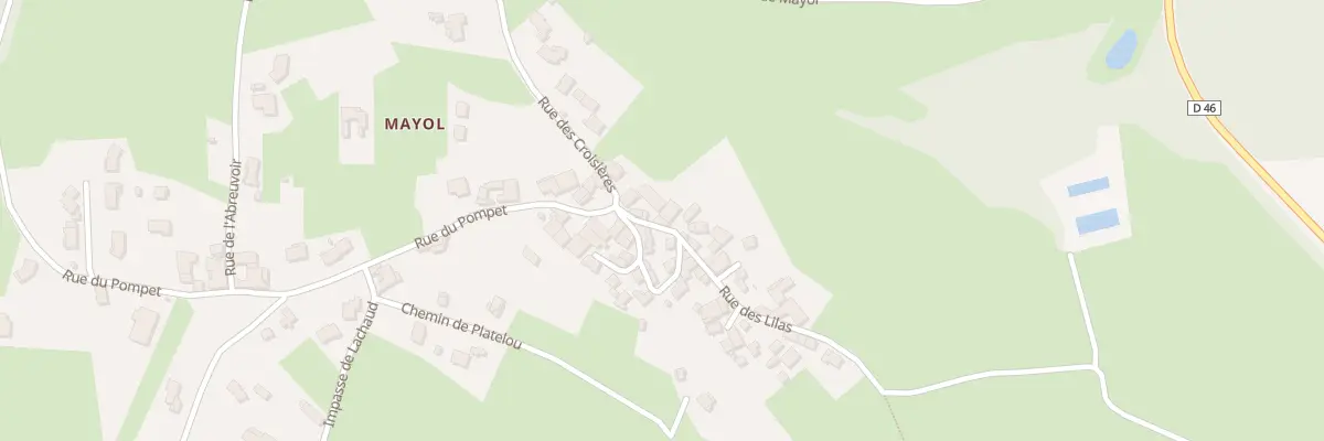 Plan du 33 Rue des Lilas à Malvalette